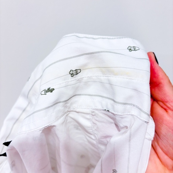 SIMONS White button down shirt with cactus - Picture 9 of 9